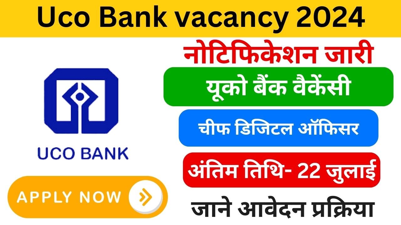 UCO Bank Recruitment 2024 Form Apply Online