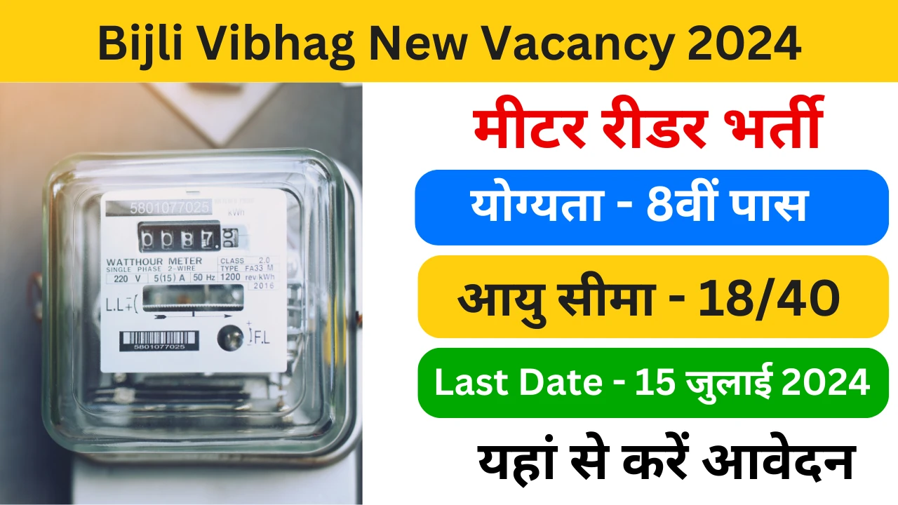 Bijli Vibhag New Vacancy