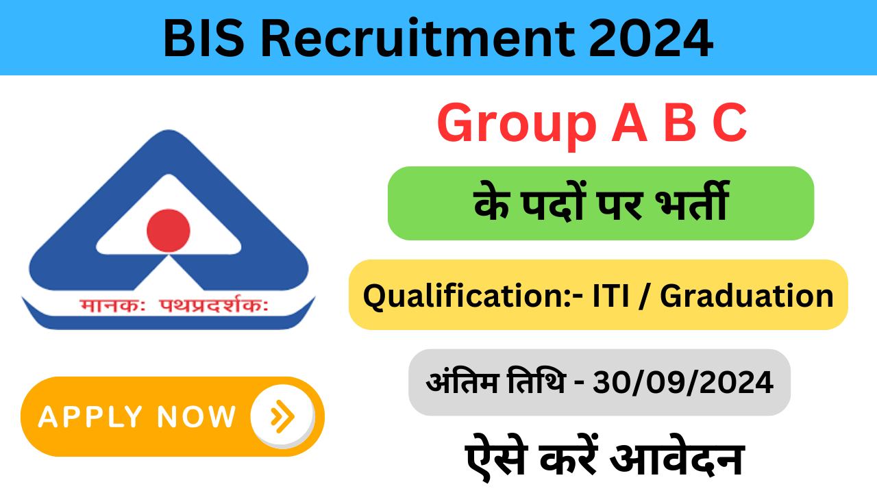 BIS Group A B C Vacancy Recruitment 2024