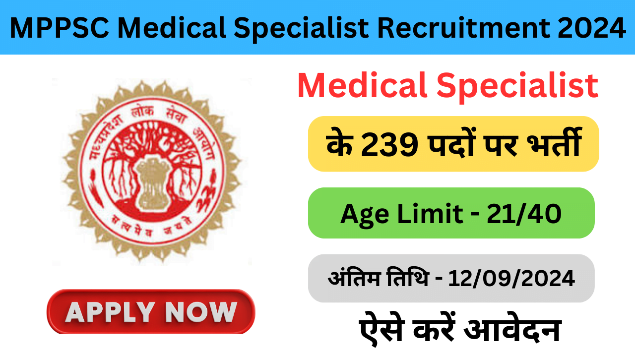 MPPSC Medical Specialist Recruitment 2024