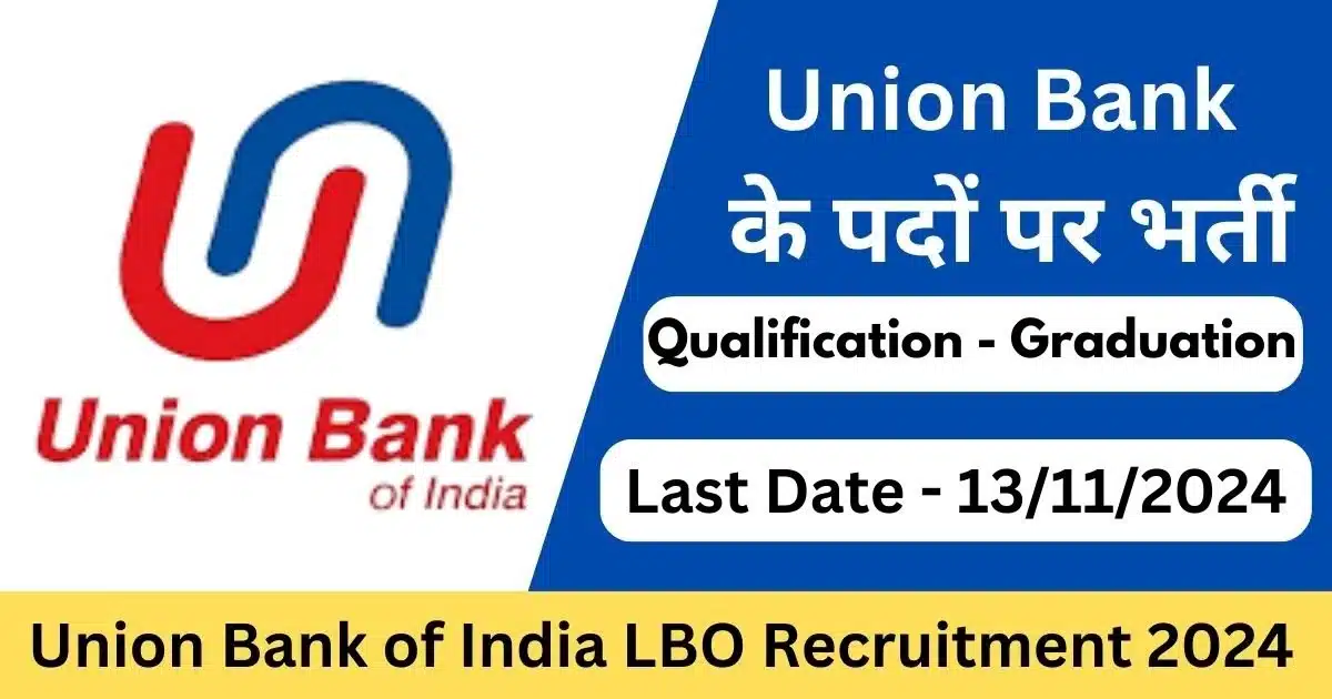 Union Bank of India LBO Recruitment 2024 Banner-Exam lover