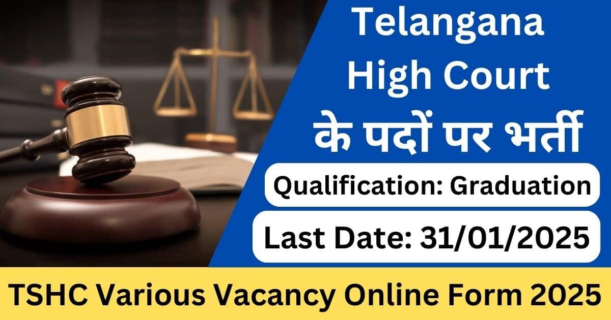 TSHC Various Vacancy Online Form 2025-Exam lover