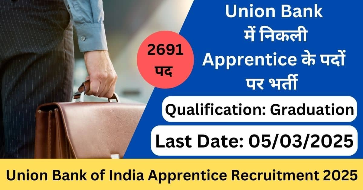 Union Bank of India Apprentice Recruitment 2025 - Big Update