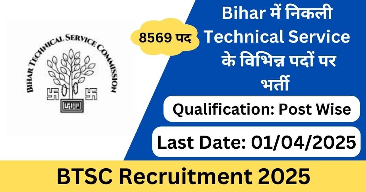 BTSC Recruitment 2025 Jobs