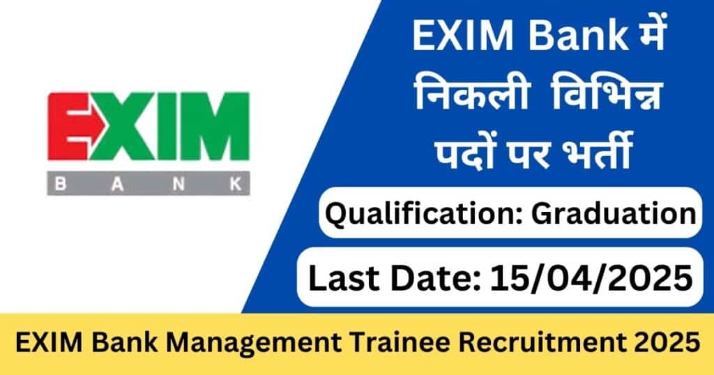 EXIM Bank MT, Deputy Manager Recruitment 2025 Notification