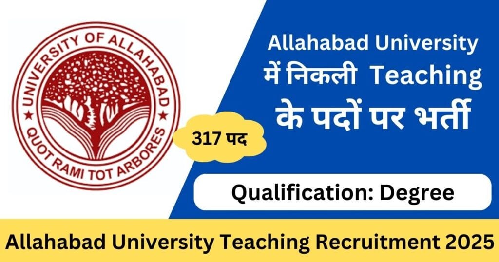 Allahabad University Teaching Recruitment 2025
