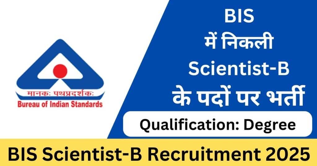 BIS Scientist-B Recruitment 2025