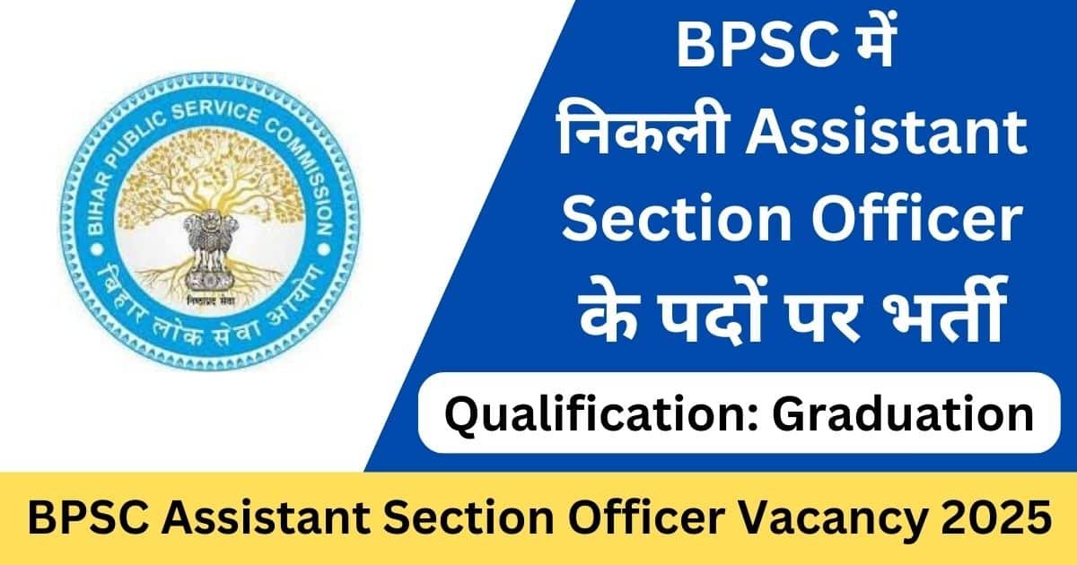 BPSC ASO Recruitment 2025 Application Form