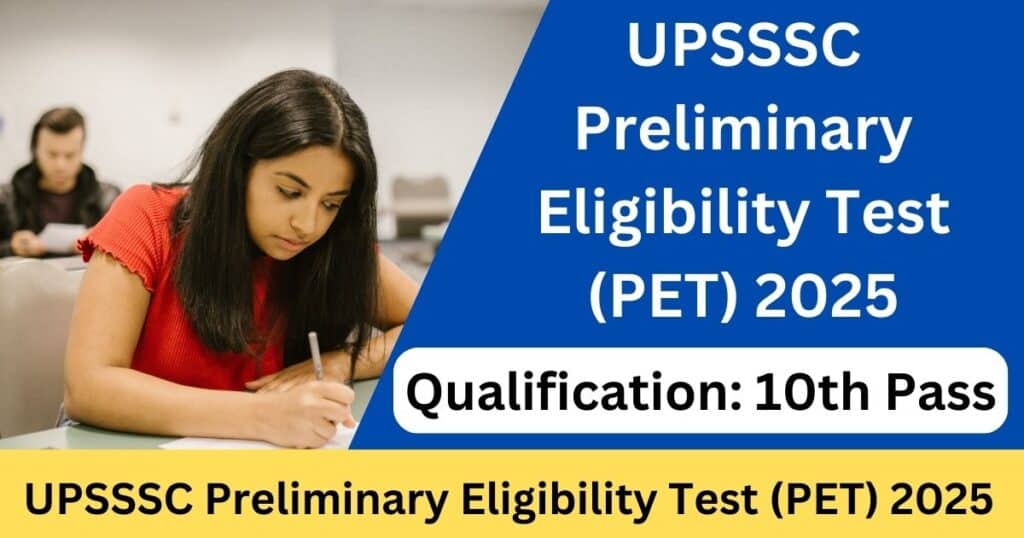 UPSSSC PET 2025 Online Application Form