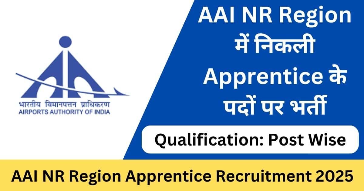 AAI NR Apprentice Recruitment 2025 Apply Online