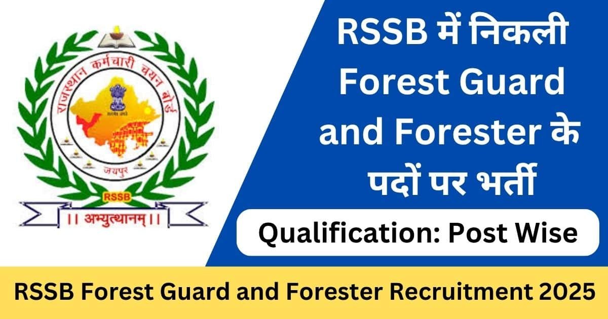 RSSB Forest Guard And Forester Recruitment 2025 Apply Online