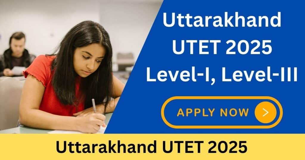 Uttarakhand UTET 2025 Apply Online