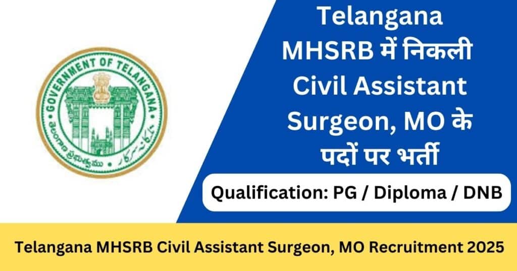 Telangana MHSRB Recruitment 2025