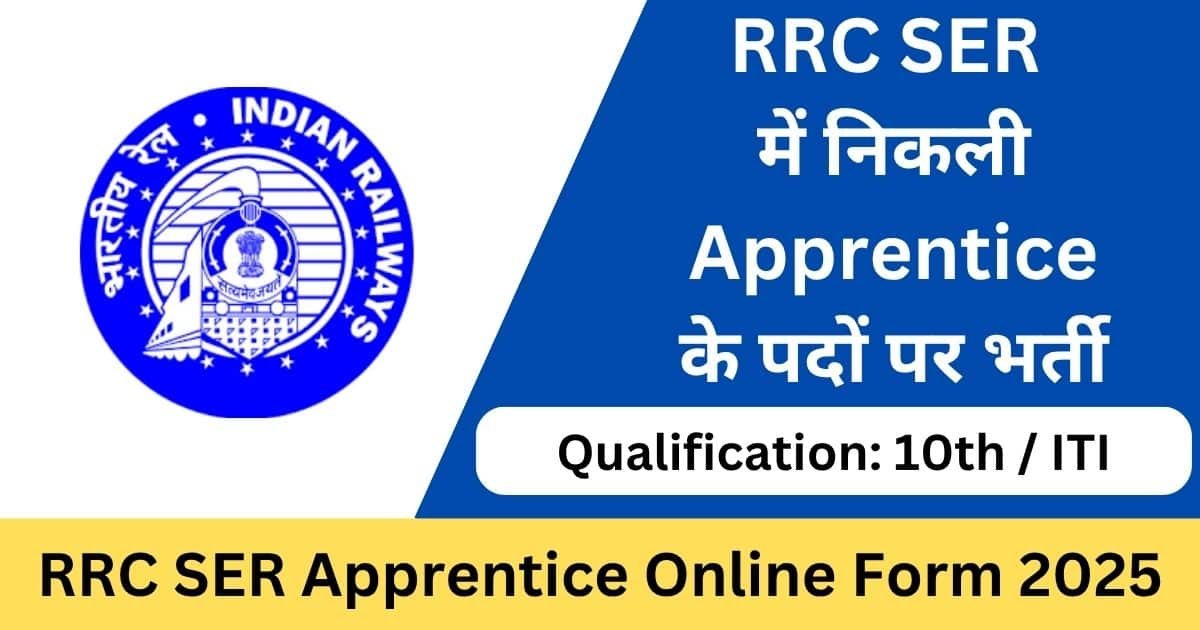 RRC SER Apprentice Online Form 2025