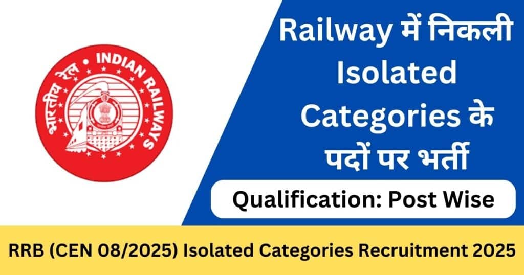 RRB CEN 082025 Recruitment