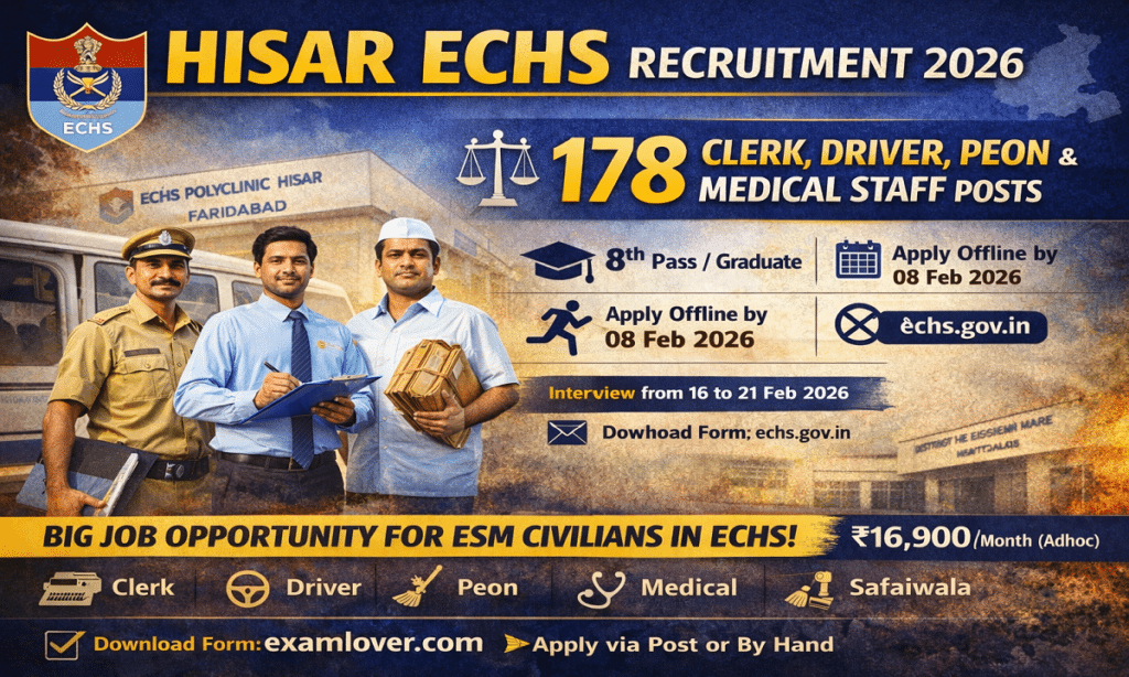 Hisar ECHS Offline Form 2026
