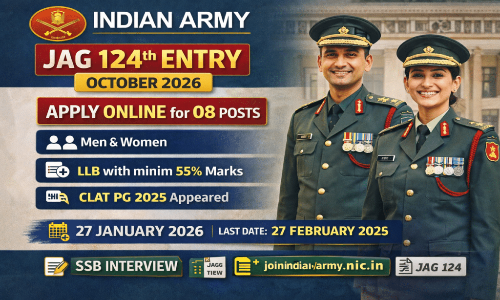 Indian Army JAG 124th Entry 2026