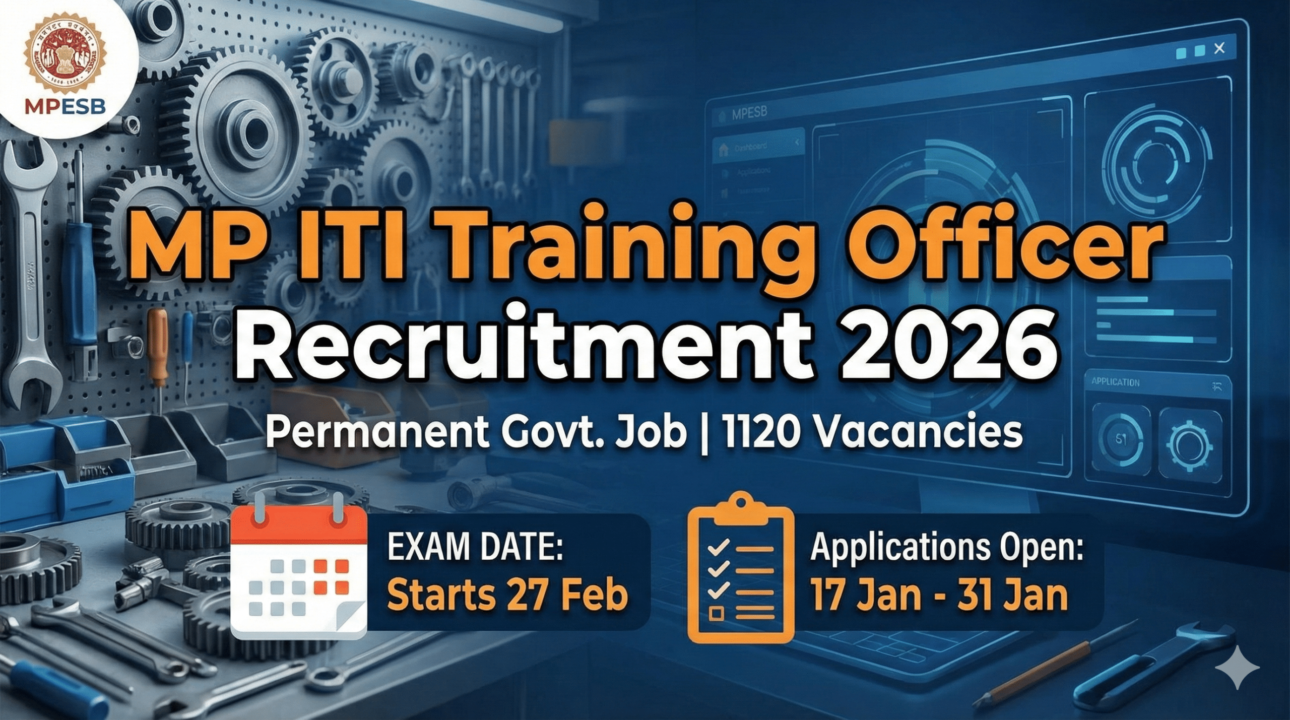 MP ITI Training Officer 2026
