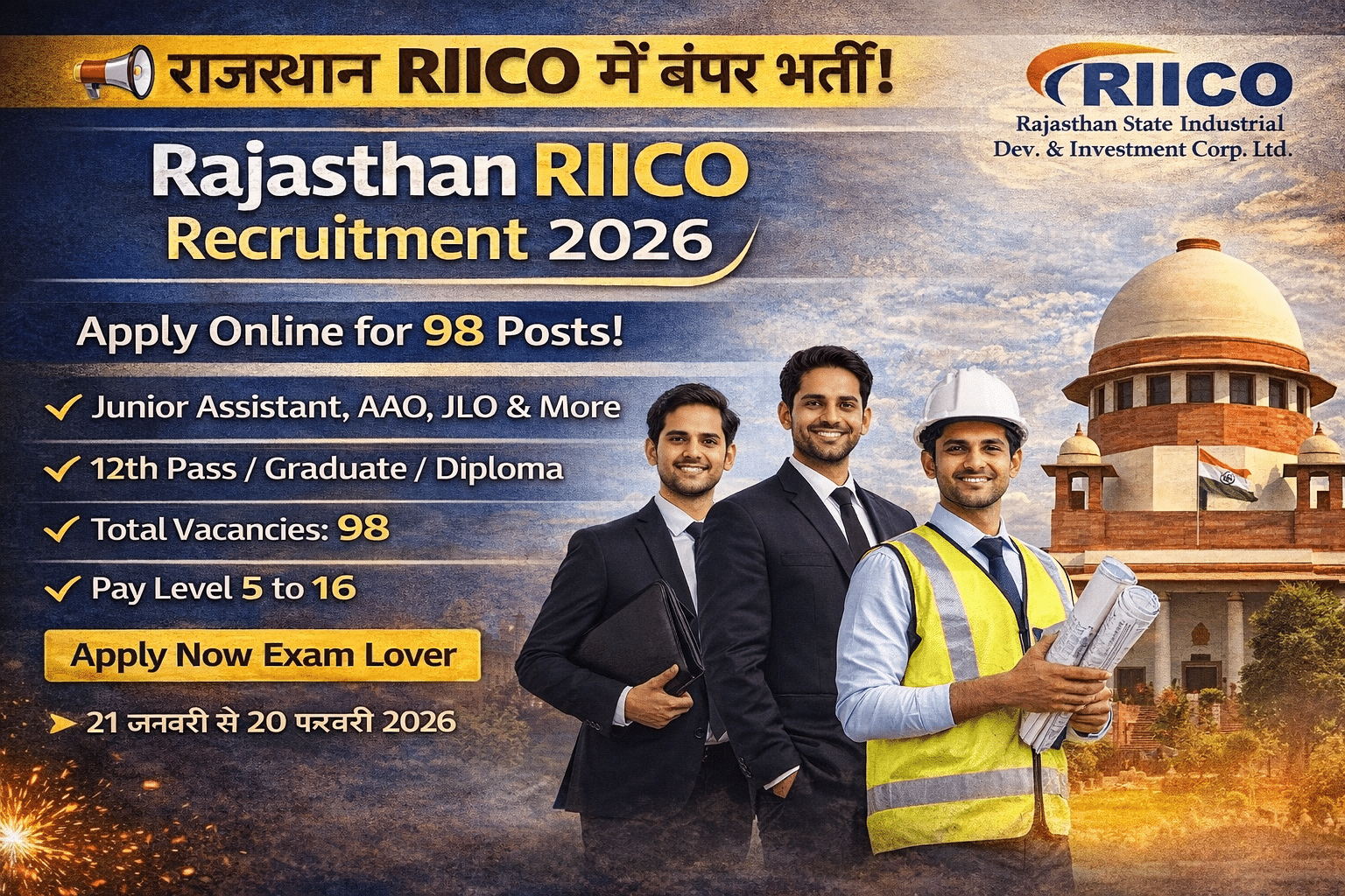 Rajasthan RIICO Online Form 2026