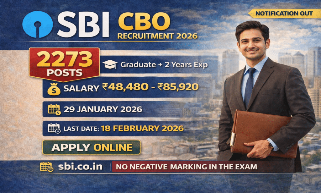 SBI CBO Online Form 2026