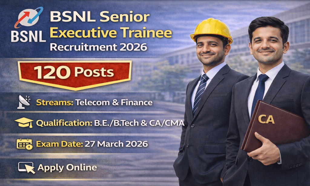BSNL Senior Executive Trainee Recruitment 2026