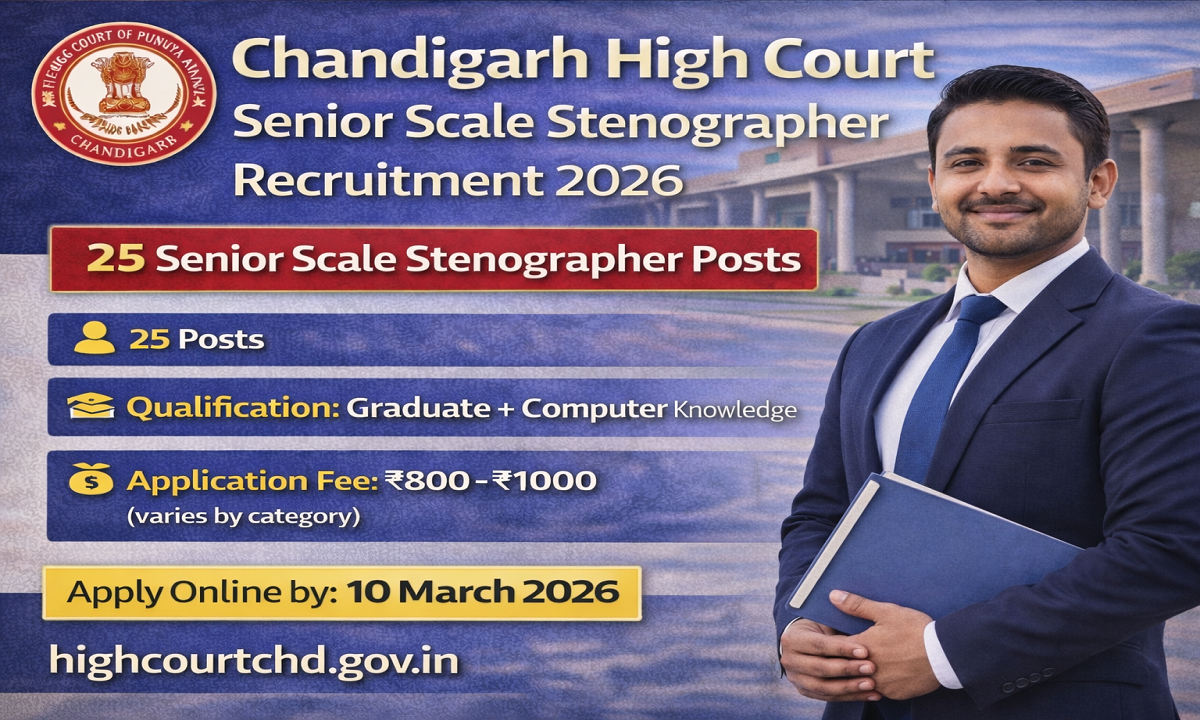 Chandigarh HC Steno Vacancy 2026