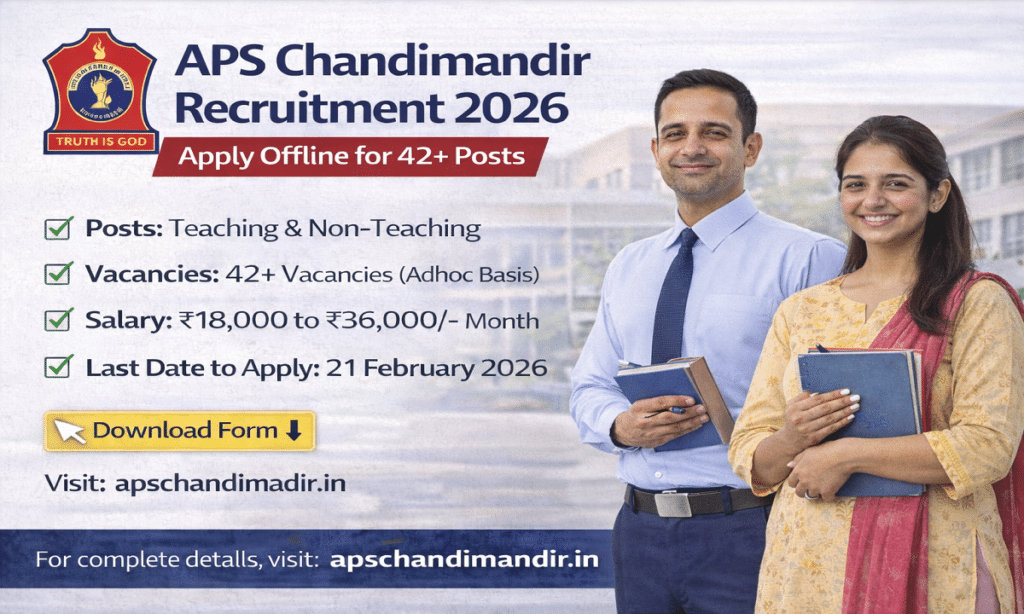 Chandimandir Army Public School Offline Form 2026
