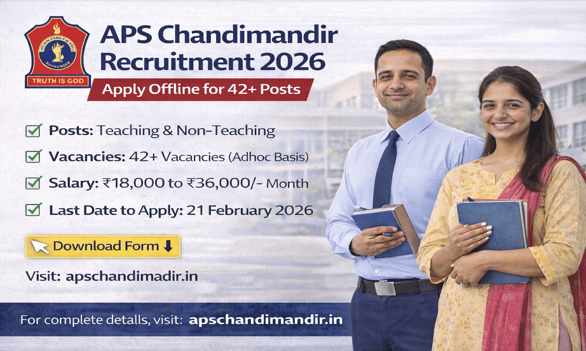 Chandimandir Army Public School Offline Form 2026