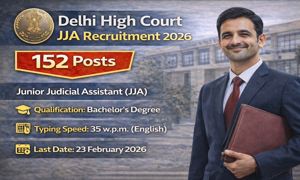Delhi High Court JJA Online Form 2026