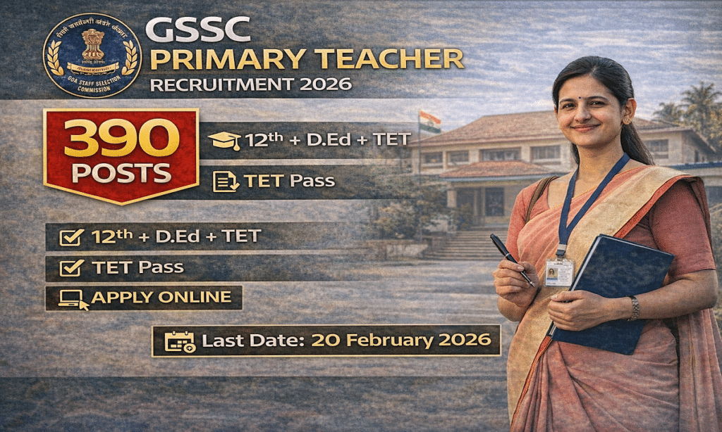 GSSC Primary Teacher Online Form 2026