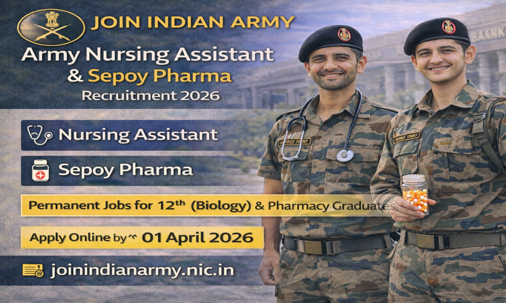 Indian Army Nursing Assistant Vacancy 2026
