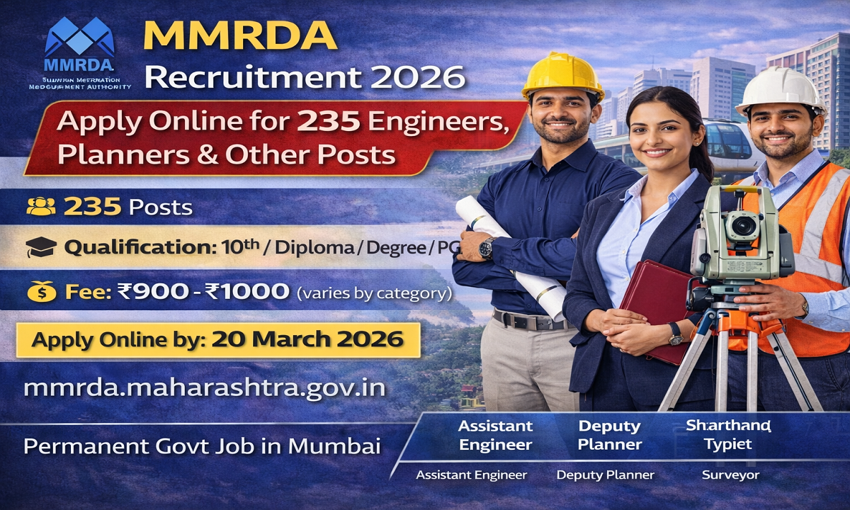 Mumbai MMRDA Vacancy 2026