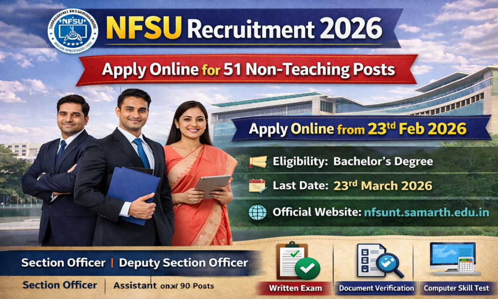 NFSU Non Teaching Vacancy 2026