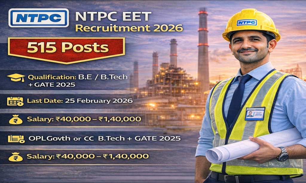 NTPC EET Vacancy 2026