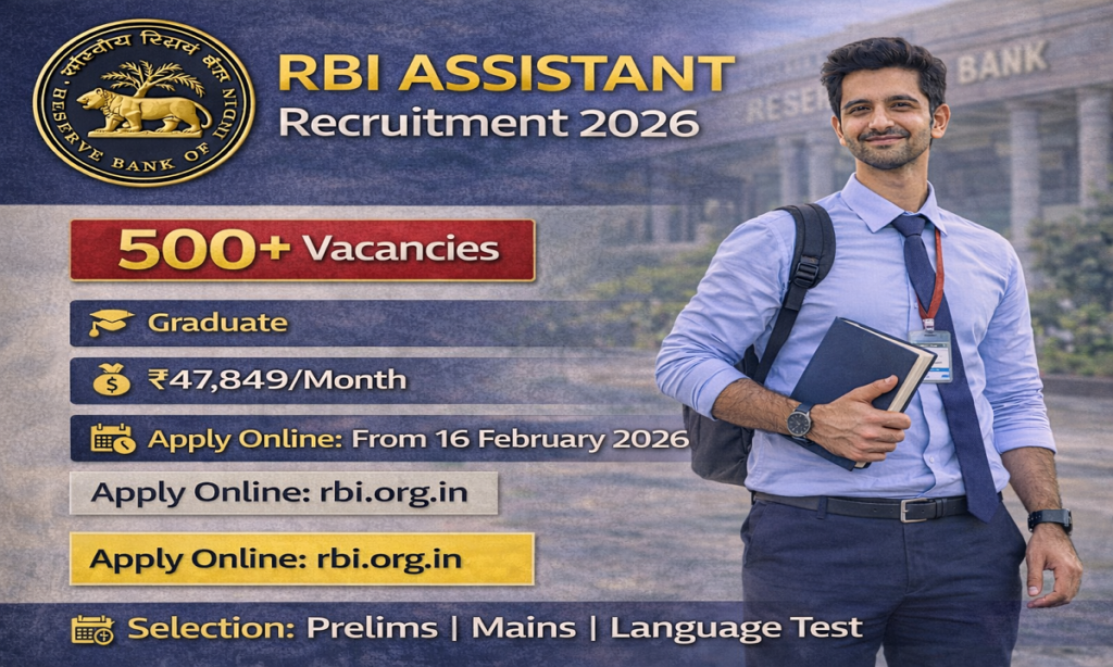 RBI Assistant Vacancy 2026
