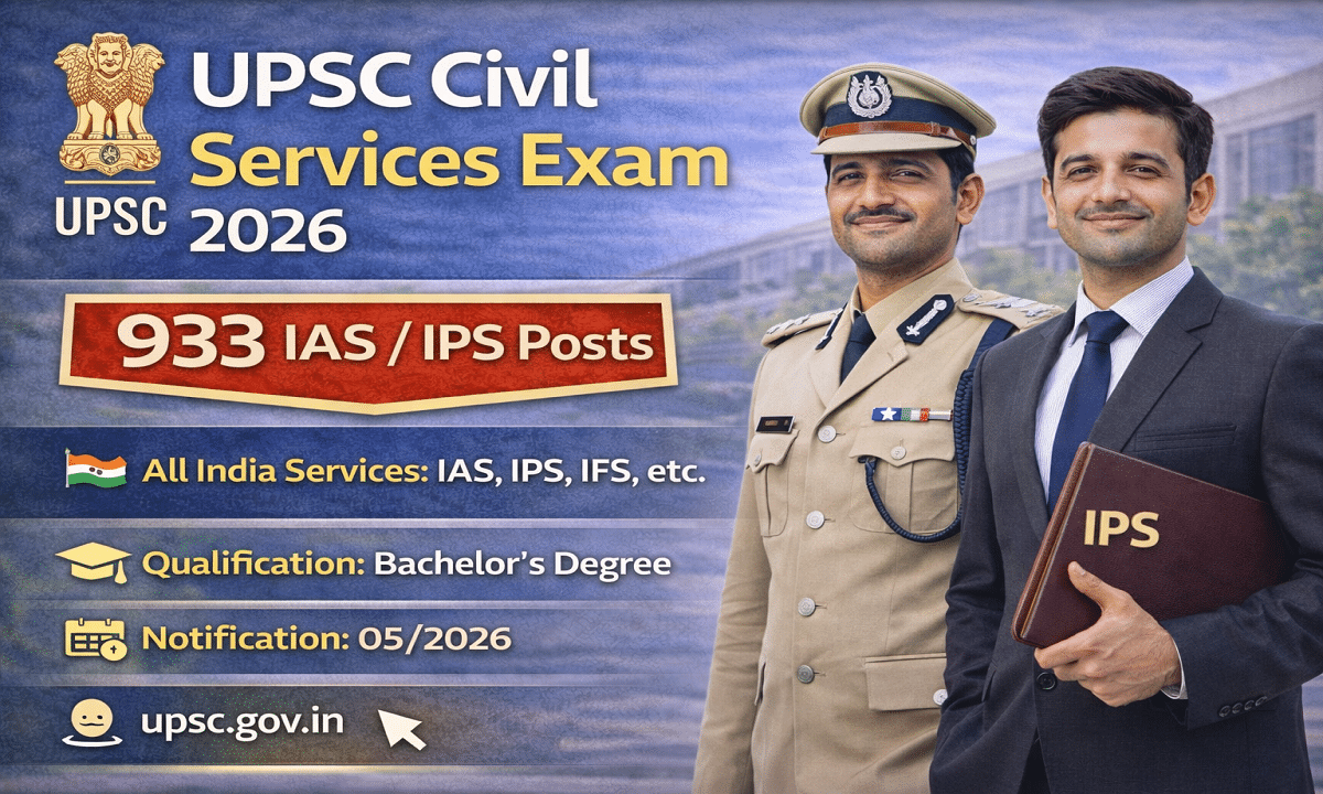 UPSC Civil Services Exam 2026 Online Form