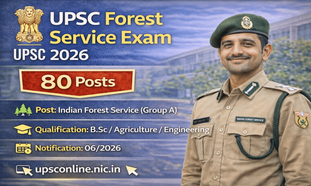 UPSC Forest Service Exam 2026 Online Form