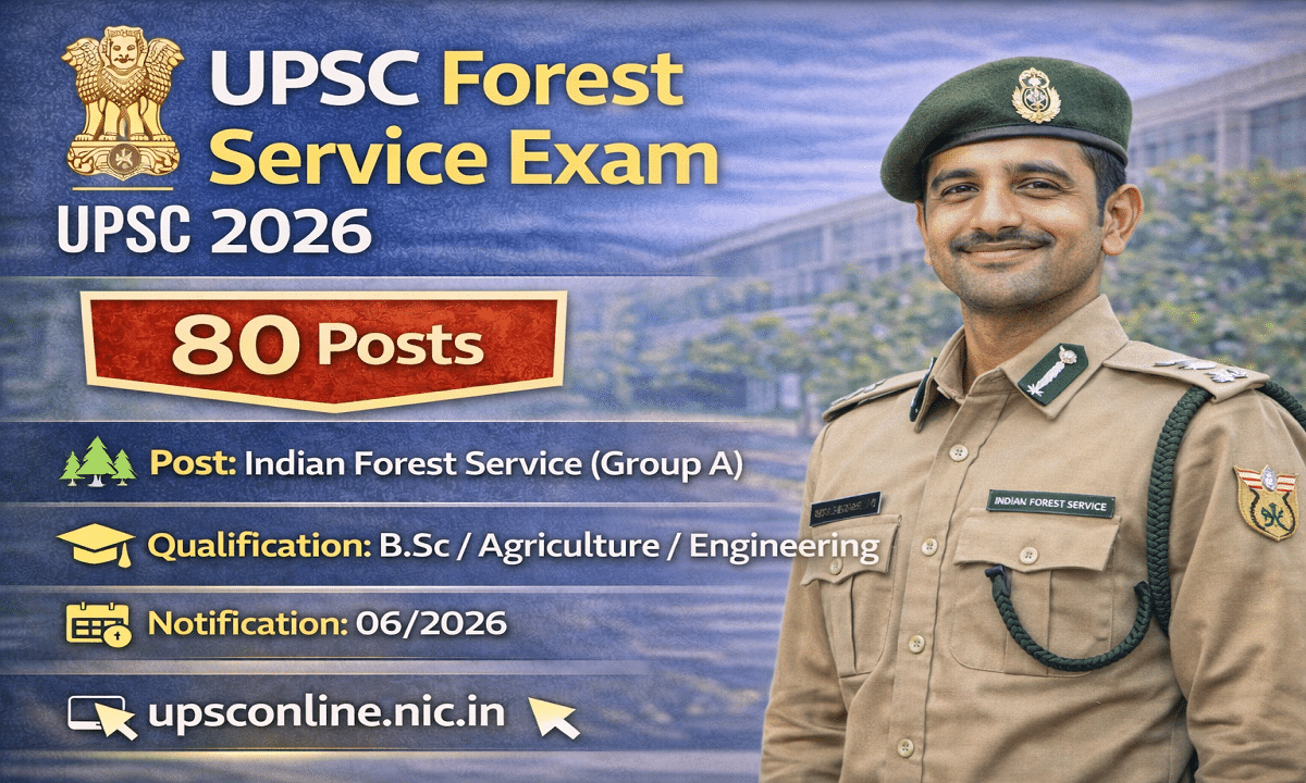 UPSC Forest Service Exam 2026 Online Form