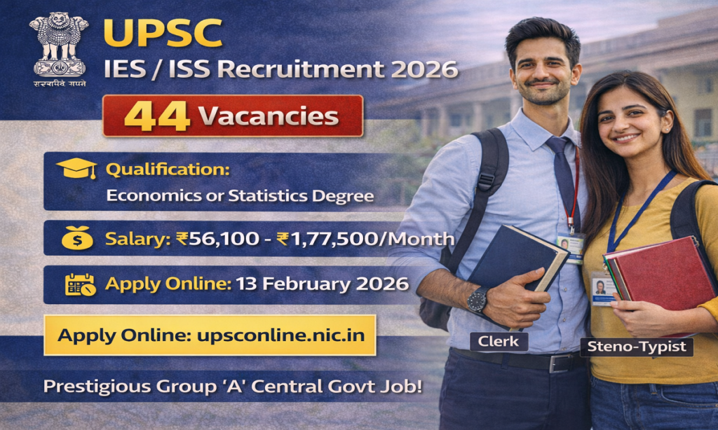 UPSC IES ISS Vacancy 2026