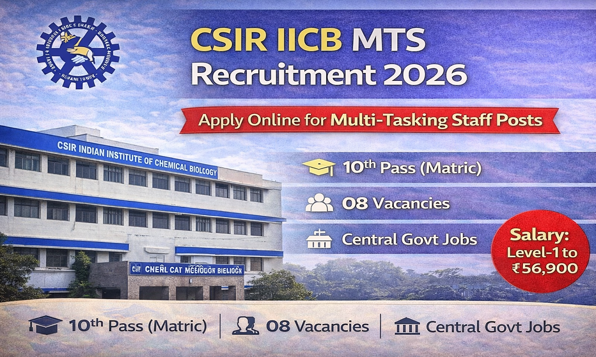 CSIR IICB MTS Vacancy 2026
