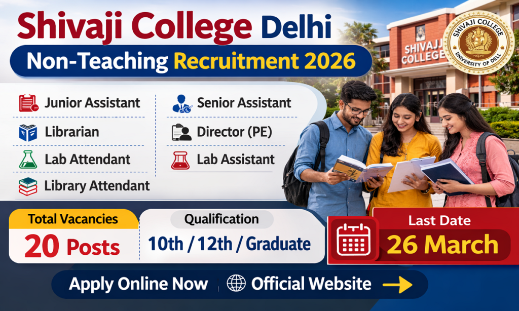 Delhi Shivaji College Non Teaching Vacancy 2026