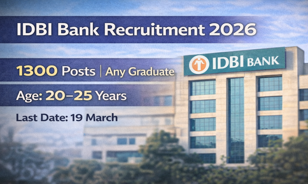 IDBI Bank AM & JAM Recruitment 2026