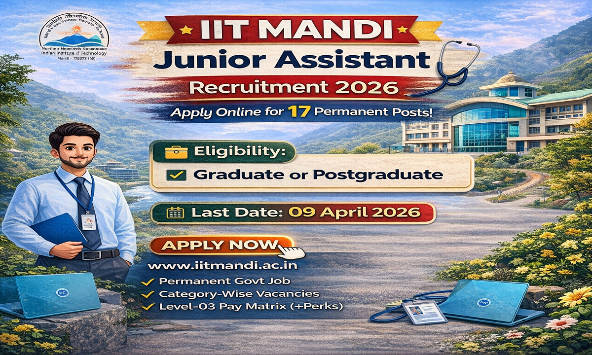IIT Mandi Junior Assistant Recruitment 2026