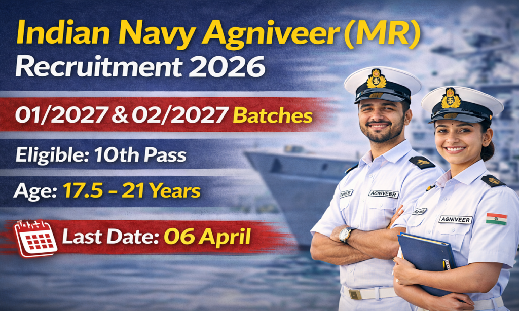 Indian Navy Agniveer MR Vacancy 2026
