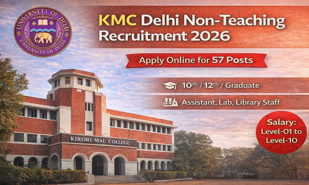 KMC Delhi Non Teaching Vacancy 2026