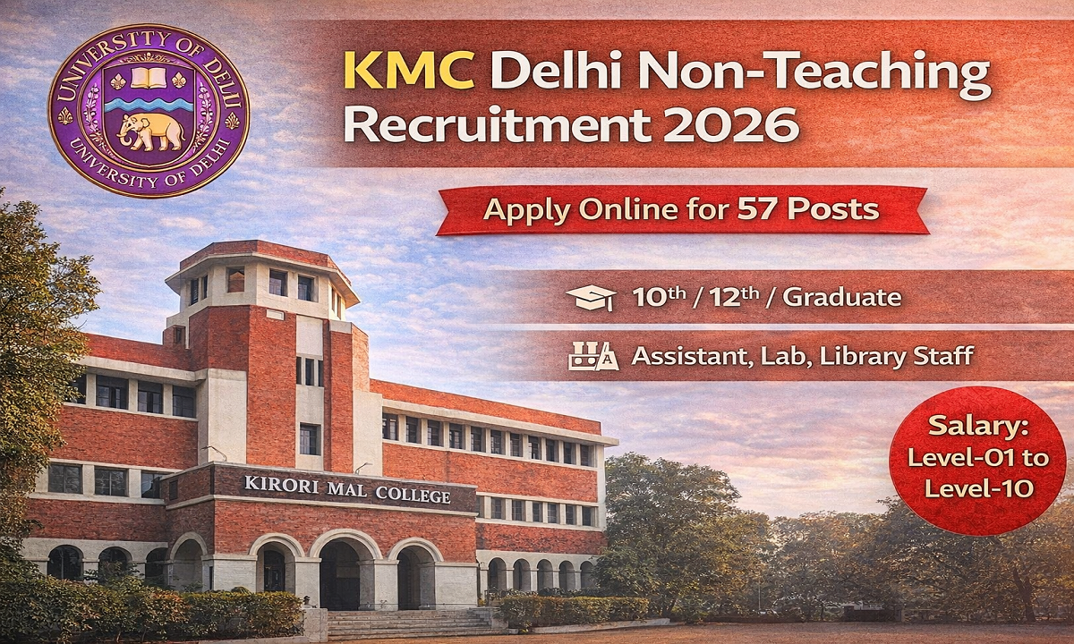 KMC Delhi Non Teaching Vacancy 2026