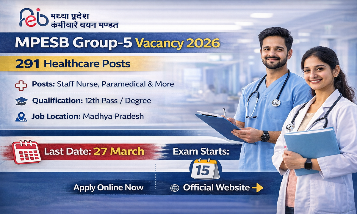 MPESB Group 5 Vacancy 2026