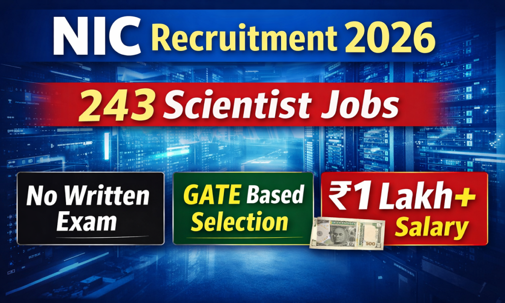 NIC Scientist B Vacancy 2026