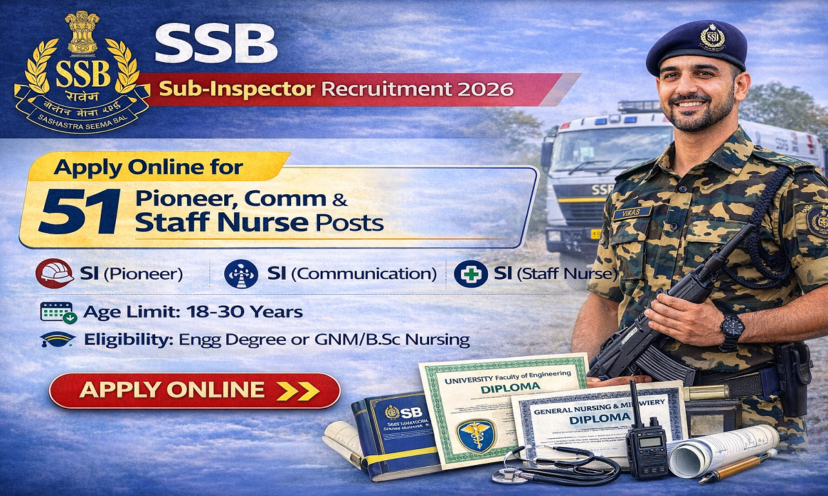 SSB SI Vacancy 2026