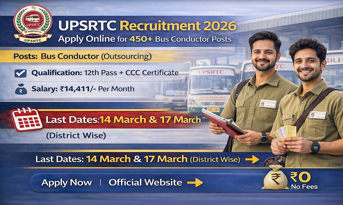 UPSRTC Bus Conductor Recruitment 2026